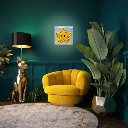 Golden Star V.1 LED wall art in Mini LED Wall Art finish - alternate product view | KULORI