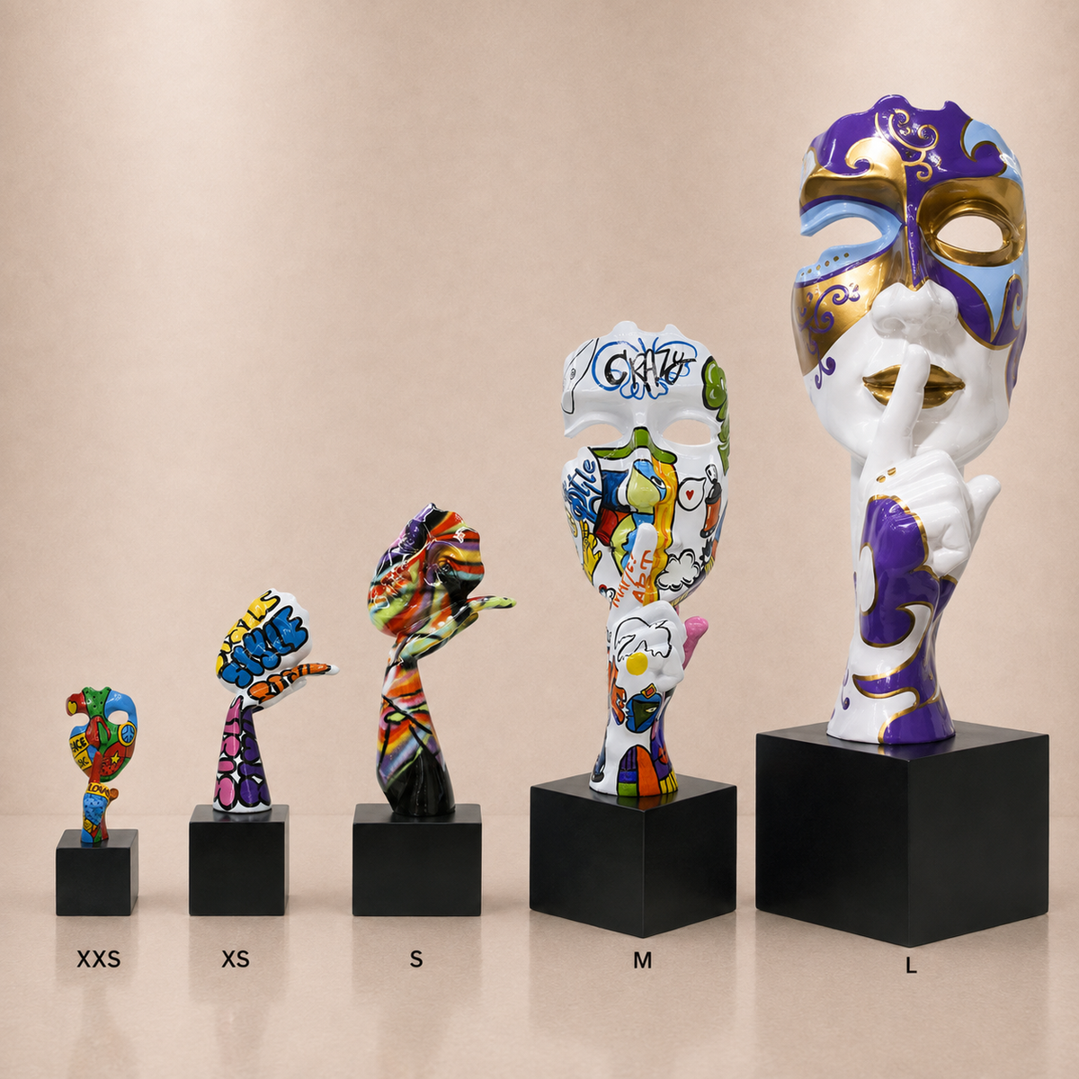 Juliarte Silence sculpture collection in XXS, XS, S, M and L sizes | KULORI Malta & Gozo