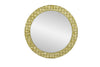 Round Metal Tile Mirror