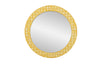 Round Metal Tile Mirror